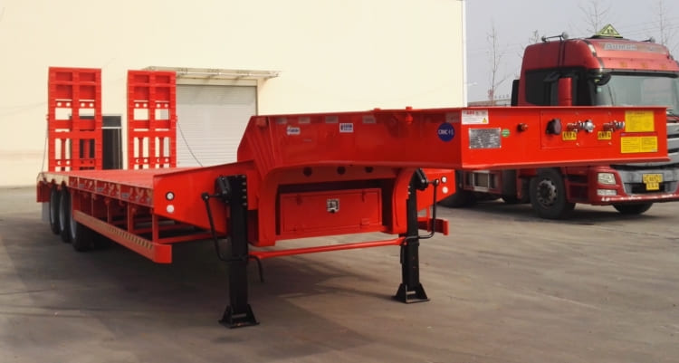 Tri Axle 100 Ton Low Loader Trailer for Sale in Coate d'Ivoire