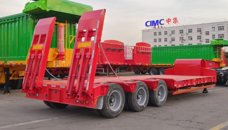 Tri Axle 100 Ton Low Loader Trailer for Sale in Coate d'Ivoire