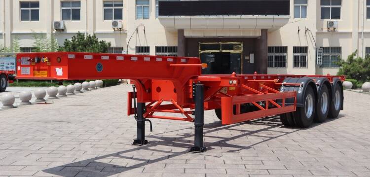 CIMC 3 Axle 20 Ft Gooseneck Container Chassis Trailer for Sale in Tanzania