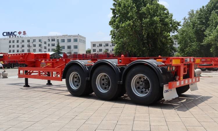 CIMC 3 Axle 20 Ft Gooseneck Container Chassis Trailer for Sale in Tanzania