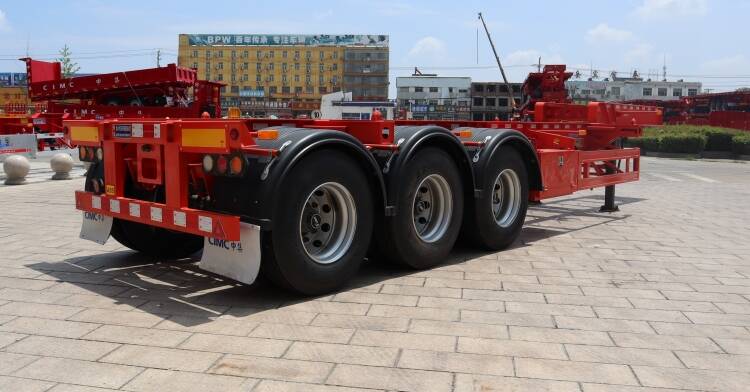 CIMC 3 Axle 20 Ft Gooseneck Container Chassis Trailer for Sale in Tanzania