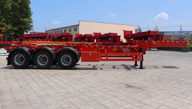 CIMC 3 Axle 20 Ft Gooseneck Container Chassis Trailer for Sale in Tanzania