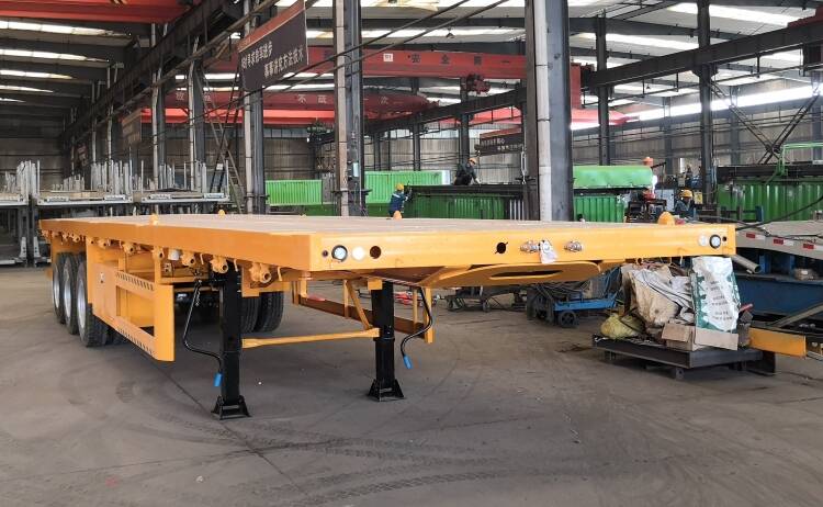 CIMC Tri Axle 40 Ft Flatbed Trailer for Sale in Papua New Guinea