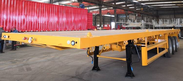 CIMC Tri Axle 40 Ft Flatbed Trailer for Sale in Papua New Guinea