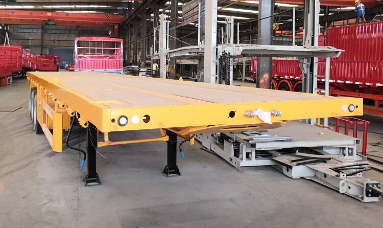 CIMC Tri Axle 40 Ft Flatbed Trailer for Sale in Papua New Guinea