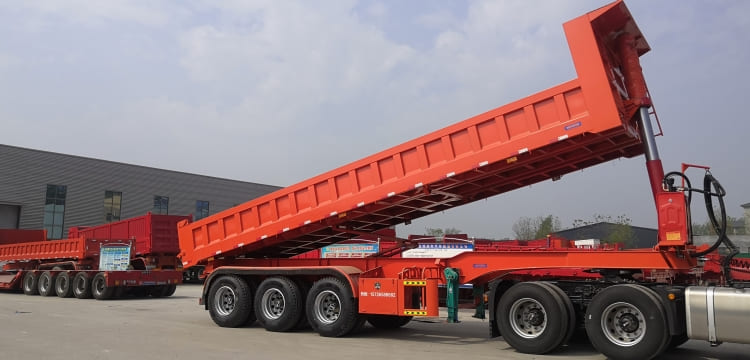 CIMC 3 Axle Hydraulic Dump Trailer for Sale in Ghana Accra