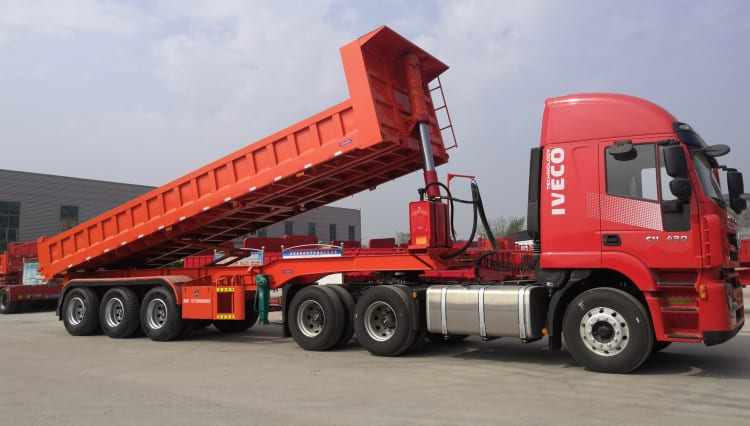 CIMC 3 Axle Hydraulic Dump Trailer for Sale in Ghana Accra