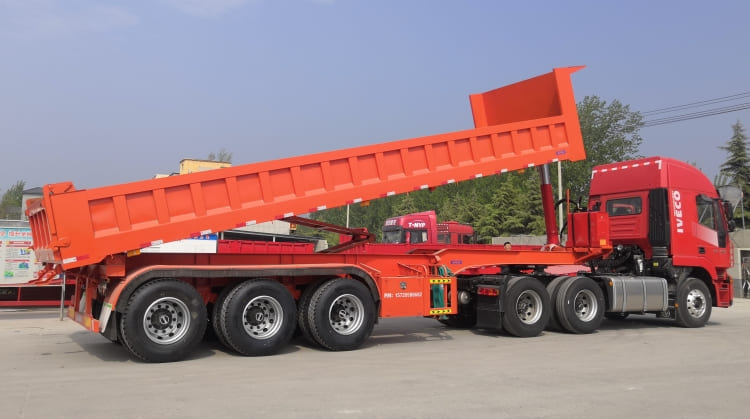 CIMC 3 Axle Hydraulic Dump Trailer for Sale in Ghana Accra