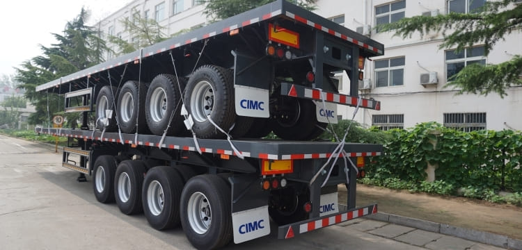 CIMC 4 Axle 48 Ft Flatbed Trailer for Sale in Sierra Leone