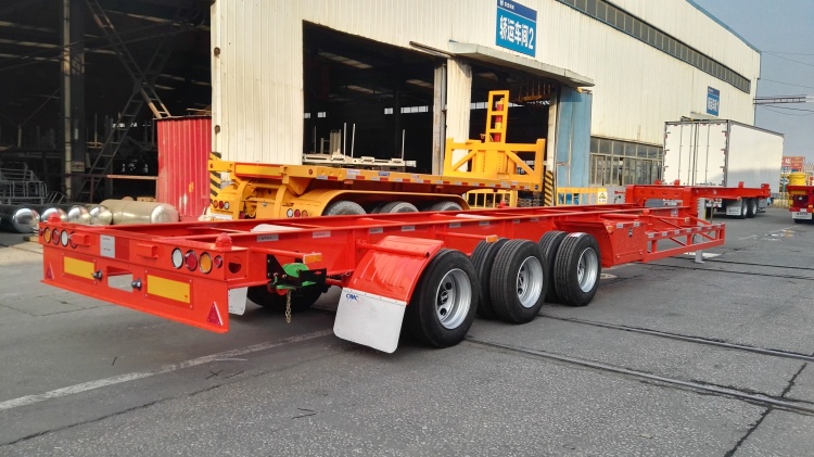 CIMC Tri Axle 45 Ft Gooseneck Container Trailer for Sale in Philippines