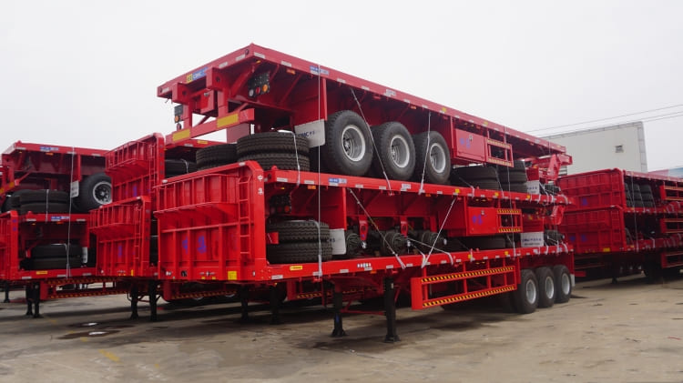 CIMC 3 Axle 40 Ft Flatbed Semi Trailer for Sale in Tanzania