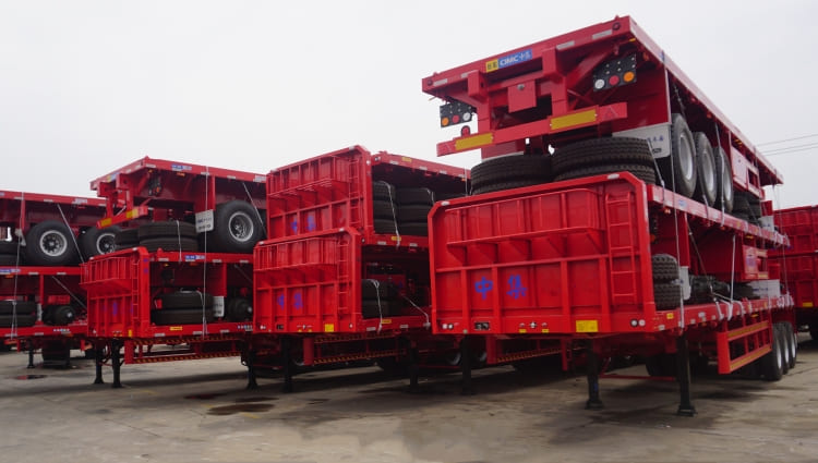 CIMC 3 Axle 40 Ft Flatbed Semi Trailer for Sale in Tanzania