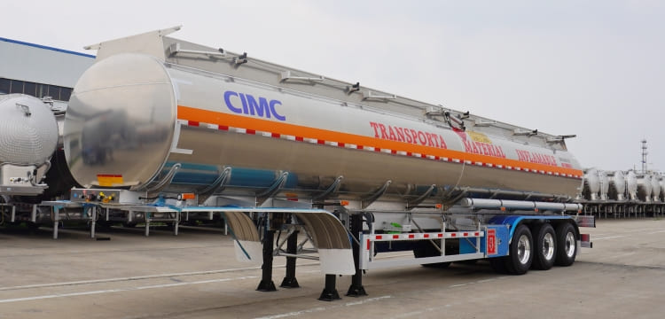 Tri Axle 45000 Liters Aluminum Diesel Tanker Trailer for Sale in Mozambique