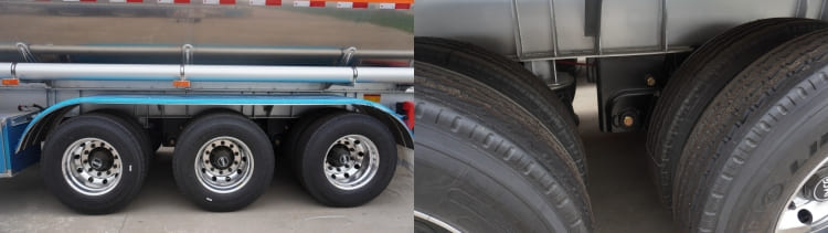 Tri Axle 45000 Liters Aluminum Diesel Tanker Trailer for Sale in Mozambique