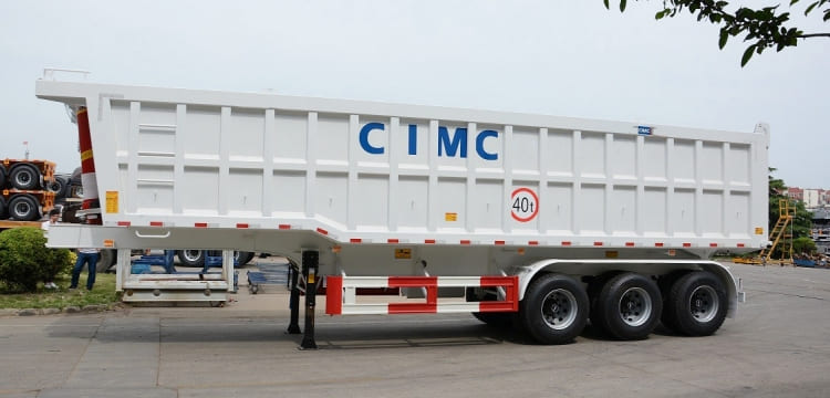 CIMC 3 Axle 35 Cubic Meters Dump Trailer for Sale in Nigeria 