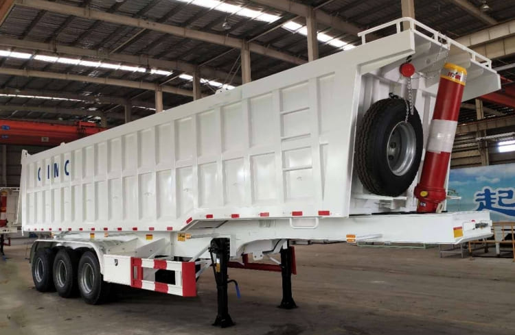 CIMC 3 Axle 35 Cubic Meters Dump Trailer for Sale in Nigeria 