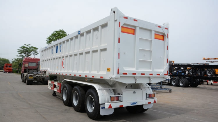 CIMC 3 Axle 35 Cubic Meters Dump Trailer for Sale in Nigeria 