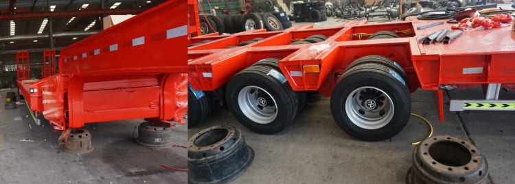 CIMC 4 Line 8 Axle Lowbed Trailer for Sale in Uganda