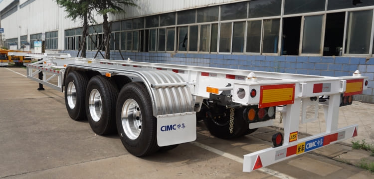 CIMC Tri Axle 40ft Container Chassis Trailer for Sale in Ivory Coast 