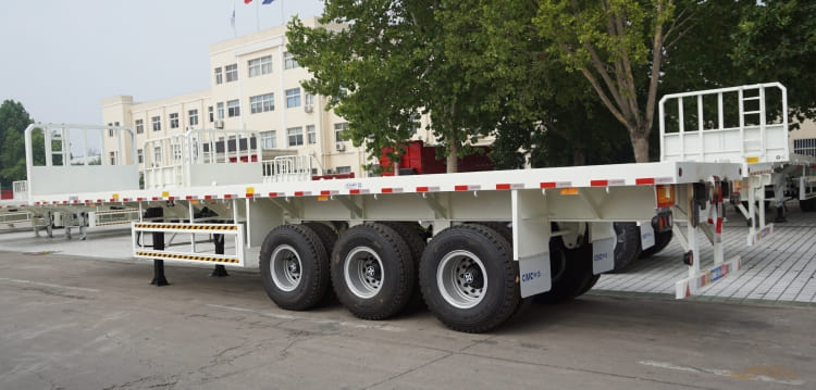 CIMC Tri Axle 40ft Flatbed Semi Trailer for Sale in Tanzania