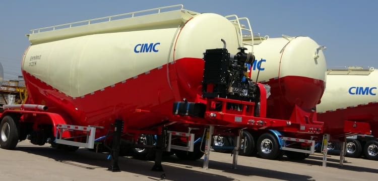 CIMC 3 Axle 35 Cbm Pneumatic Dry Bulk Trailer for Sale in Mozambique