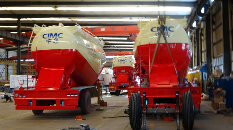 CIMC 3 Axle 35 Cbm Pneumatic Dry Bulk Trailer for Sale in Mozambique