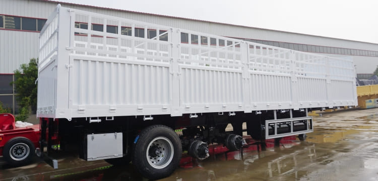 3 Axles 60 Ton Fence Cargo Semi Trailer for Sale in Mozambique