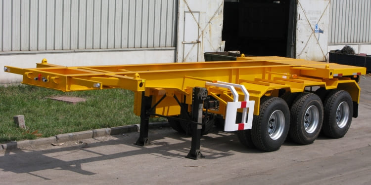CIMC 3 Axle 20ft Skeletal Semi Trailer for Sale in Tanzania