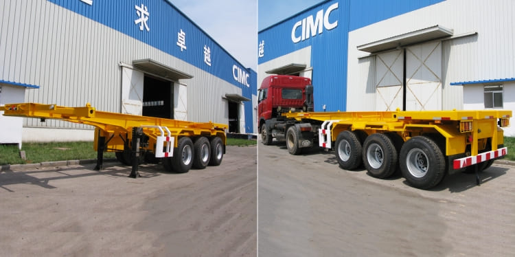 CIMC 3 Axle 20ft Skeletal Semi Trailer for Sale in Tanzania