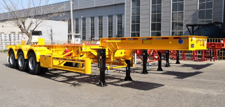 CIMC 3 Axles 20ft Gooseneck Container Trailer Chassis for Sale in Nigeria
