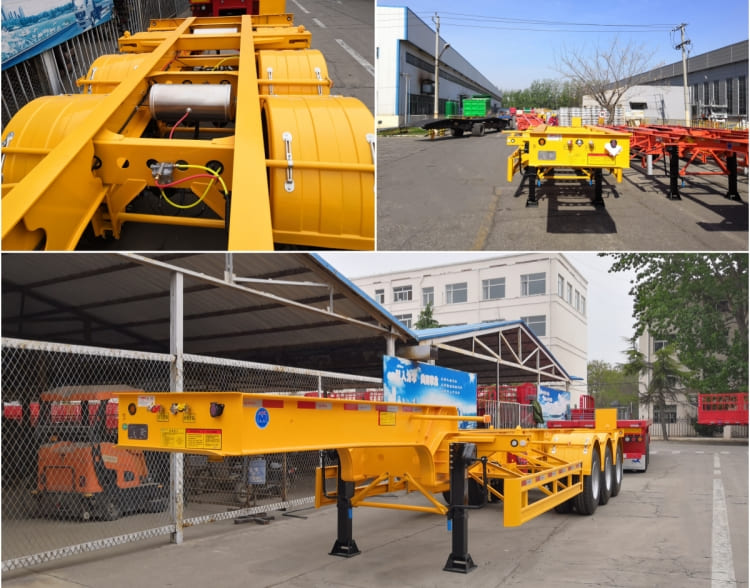 CIMC 3 Axles 20ft Gooseneck Container Trailer Chassis for Sale in Nigeria