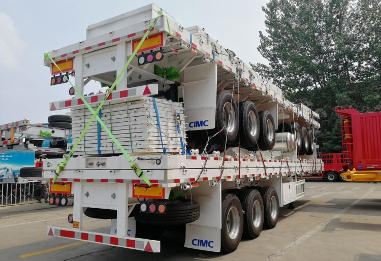 CIMC 3 Axle 40 Foot Flatbed Semi Trailers for Sale Near Me in Jamaica