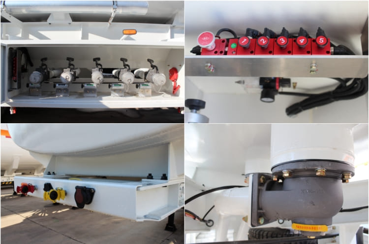 CIMC 3 Axle 45000 Liters Carbon Steel Fuel Tanker Trailer for Sale in Costa Rica