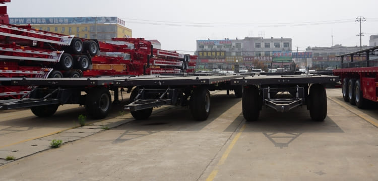 CIMC 20ft Full Flatbed Drawbar Trailer for Sale in Jamaica