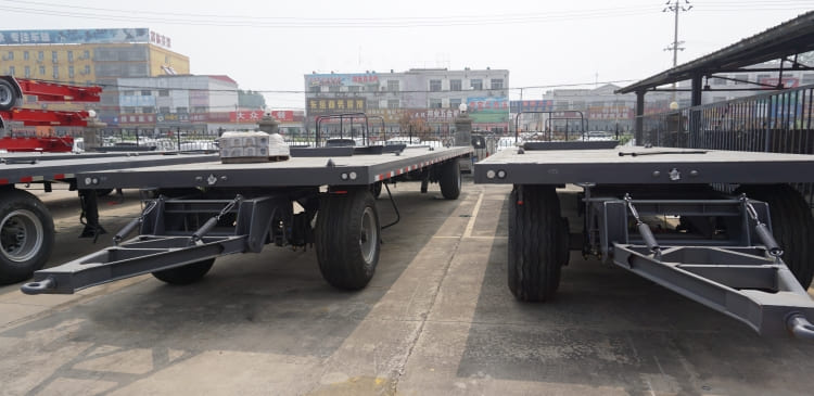 CIMC 20ft Full Flatbed Drawbar Trailer for Sale in Jamaica