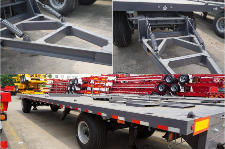 CIMC 20ft Full Flatbed Drawbar Trailer for Sale in Jamaica