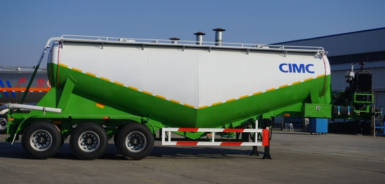 CIMC 3 Axles 35m3 Dry Bulk Cement Tanker Trailer for Sale in Sudan
