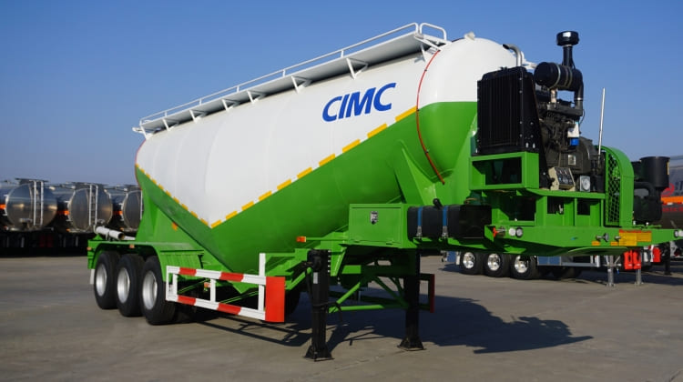CIMC 3 Axles 35m3 Dry Bulk Cement Tanker Trailer for Sale in Sudan