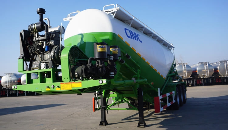 CIMC 3 Axles 35m3 Dry Bulk Cement Tanker Trailer for Sale in Sudan