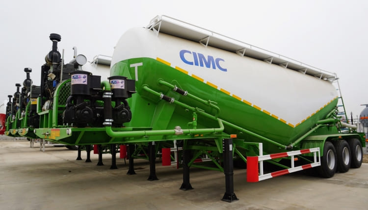 CIMC 3 Axles 35m3 Dry Bulk Cement Tanker Trailer for Sale in Sudan