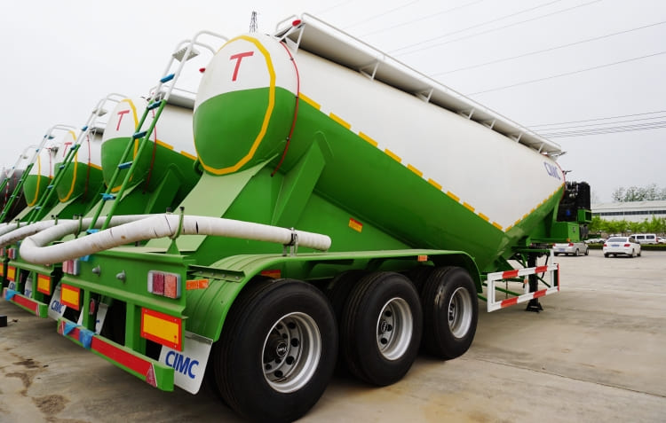 CIMC 3 Axles 35m3 Dry Bulk Cement Tanker Trailer for Sale in Sudan