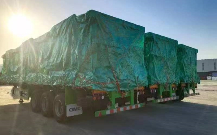 CIMC Tri Axle 48 Ft Flatbed Trailer for Sale Near Me in Senegal