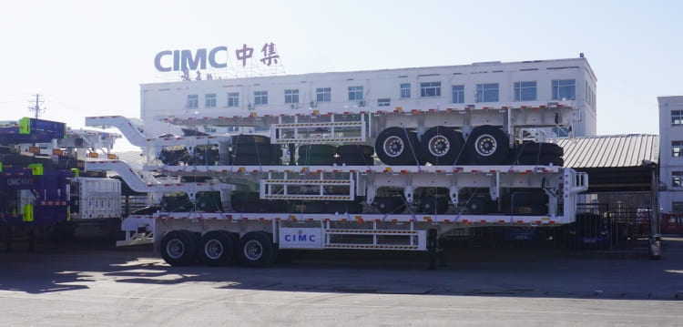 CIMC 3 Axle 40 Ft Container Trailer Flatbed Semi Trailer for Sale in Kenya