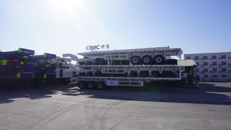 CIMC 3 Axle 40 Ft Container Trailer Flatbed Semi Trailer for Sale in Kenya
