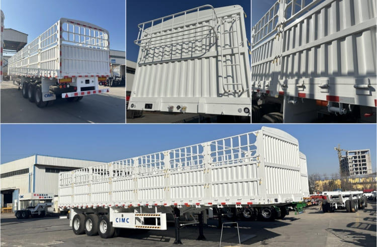 CIMC 3 Axle 60 Ton Fence Cargo Semi Trailer for Sale in Guyana