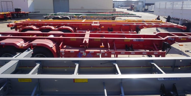 CIMC 40ft Skeleton Semi Trailer for Sale in Tanzania