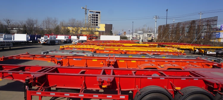 CIMC 40ft Skeleton Semi Trailer for Sale in Tanzania