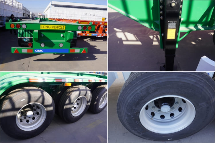 CIMC Tri Axle 40ft Container Chassis Trailer for Sale in Congo