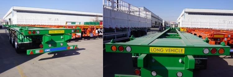 CIMC Tri Axle 40ft Container Chassis Trailer for Sale in Congo