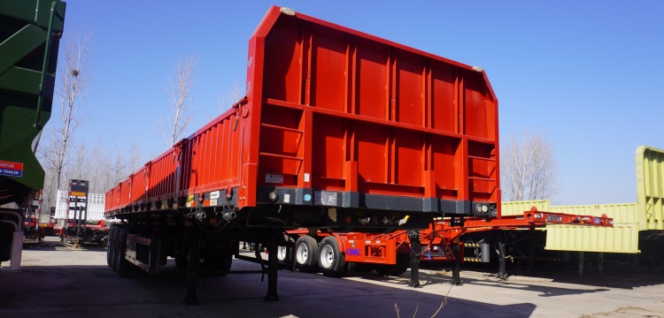 China CIMC 60 Ton Side Wall Semi Trailer for Sale in Zimbabwe